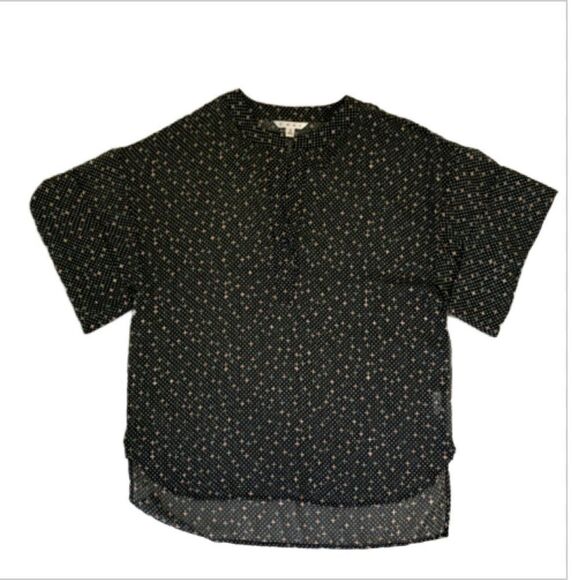 CAbi Swiss Dot sheer high/low top - S - Picture 7 of 8